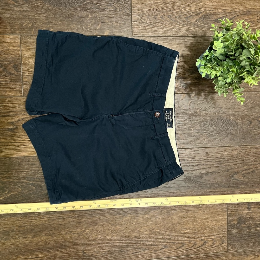 Abercrombie & Fitch Navy Blue Casual Shorts